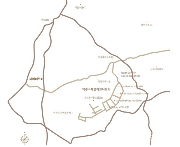 제주 국제영어교육도시와 인접해 있는 데메테르
