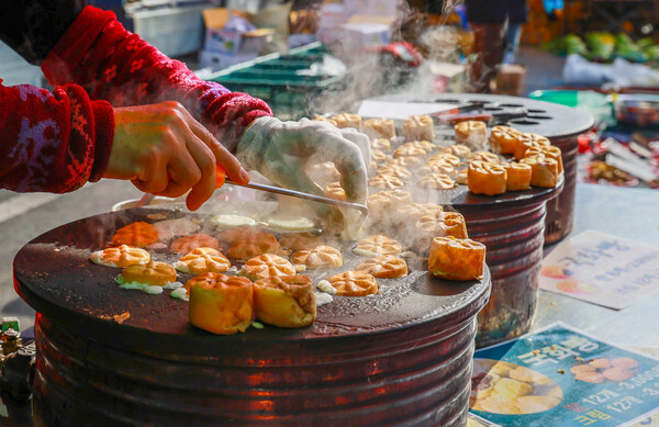 김 모락모락 국화빵
